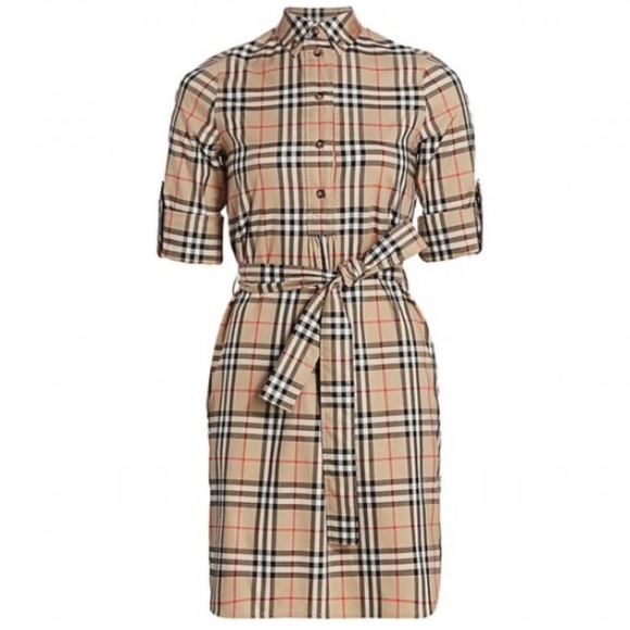 BURBERRY Giovanna Vintage Check Belted Shirtdress | UK 8 / US 6 - Picture 3 of 8